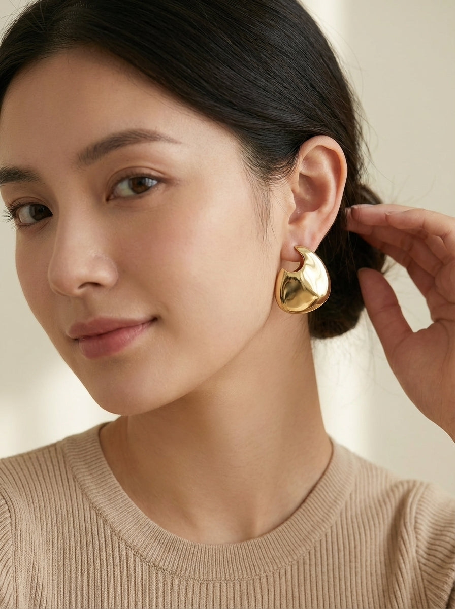 Aretes Gota  Dorados Elegantes ✨