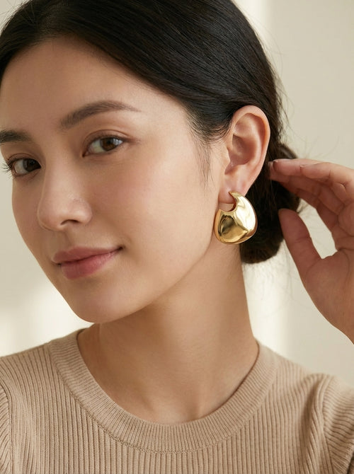 Aretes Gota  Dorados Elegantes ✨