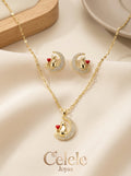 Juego Femenino Collar + Aretes