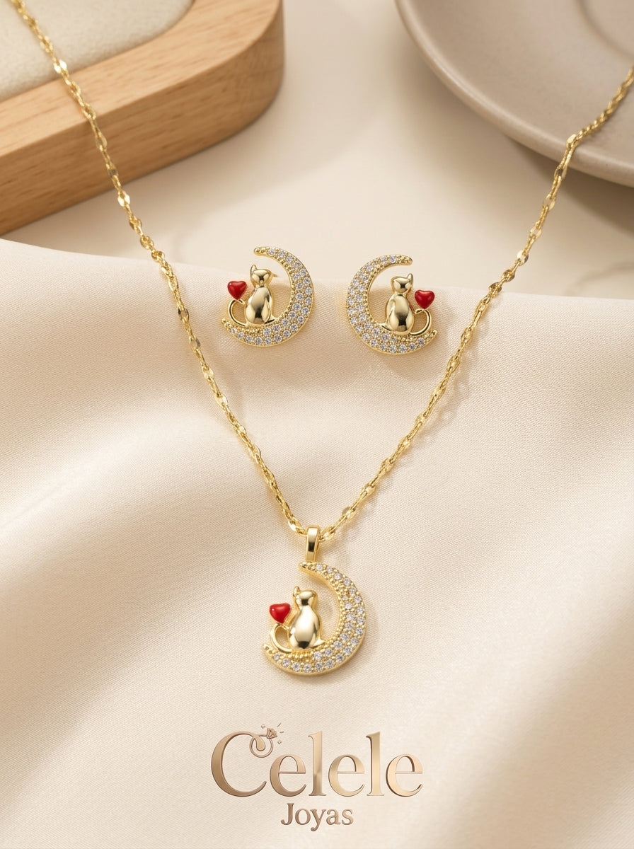 Juego Femenino Collar + Aretes
