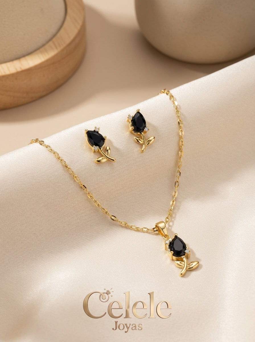 Juego Femenino Collar + Aretes