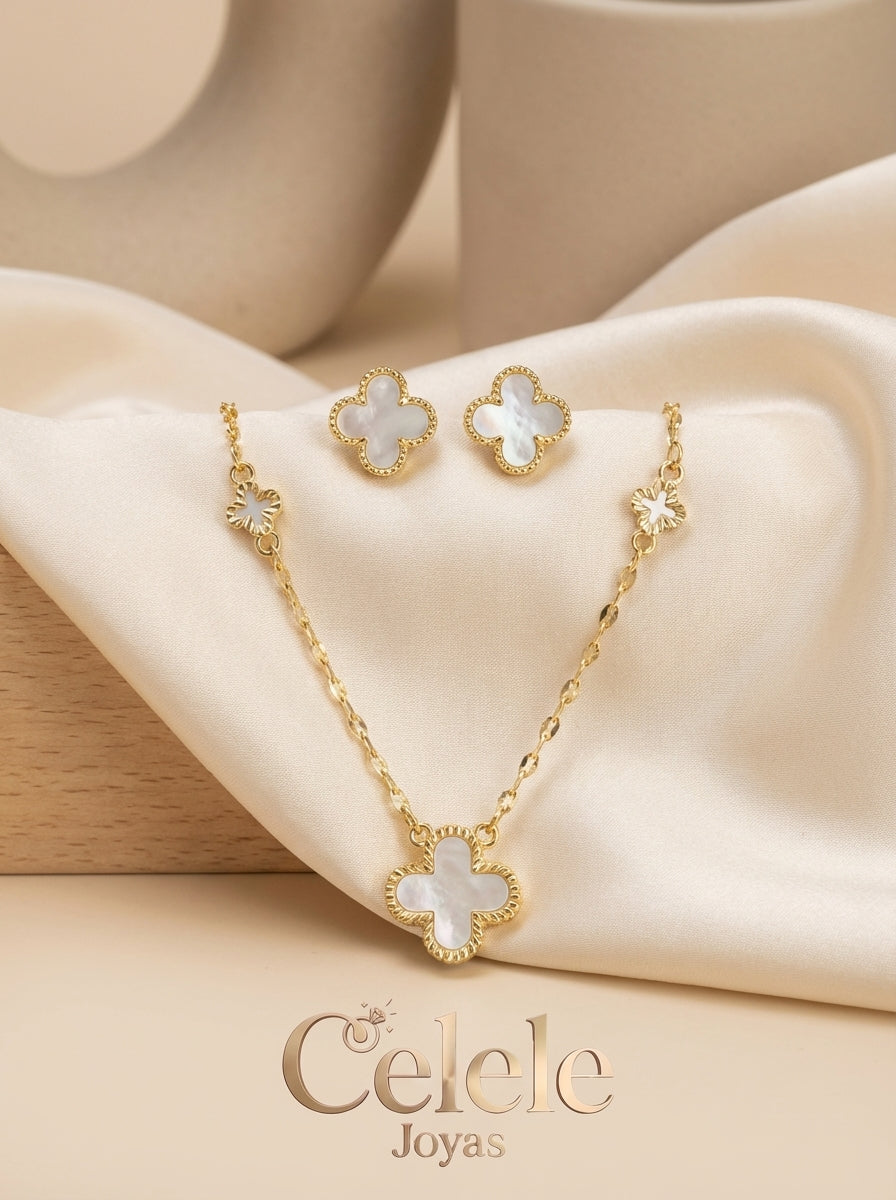 Juego Femenino Collar + Aretes