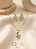 Set Femenino Collar + Aretes