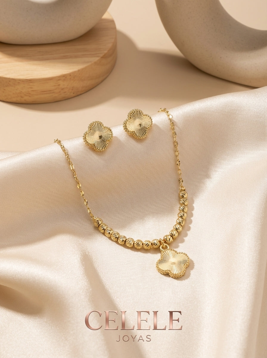 Set Femenino Collar + Aretes