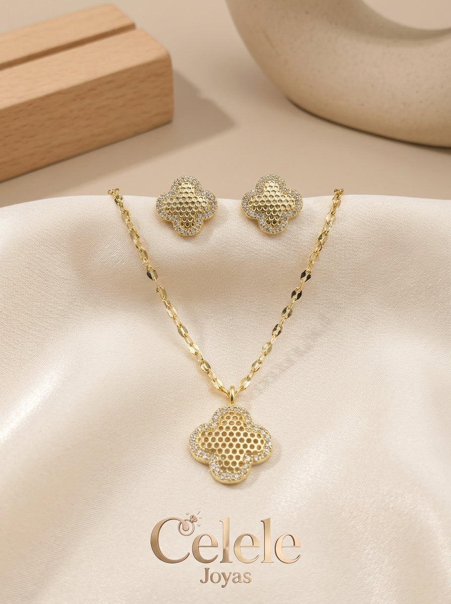Set Femenino Collar + Aretes