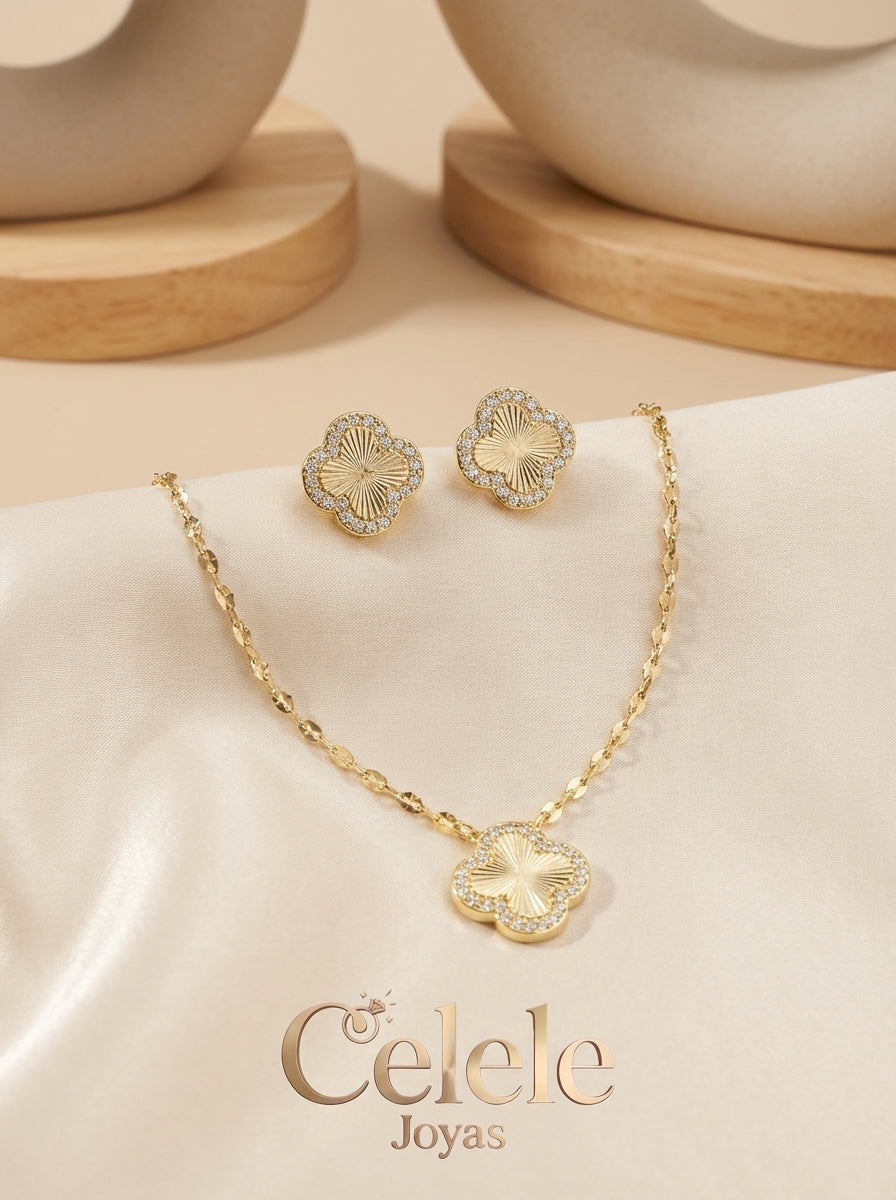 Set Femenino Collar + Aretes