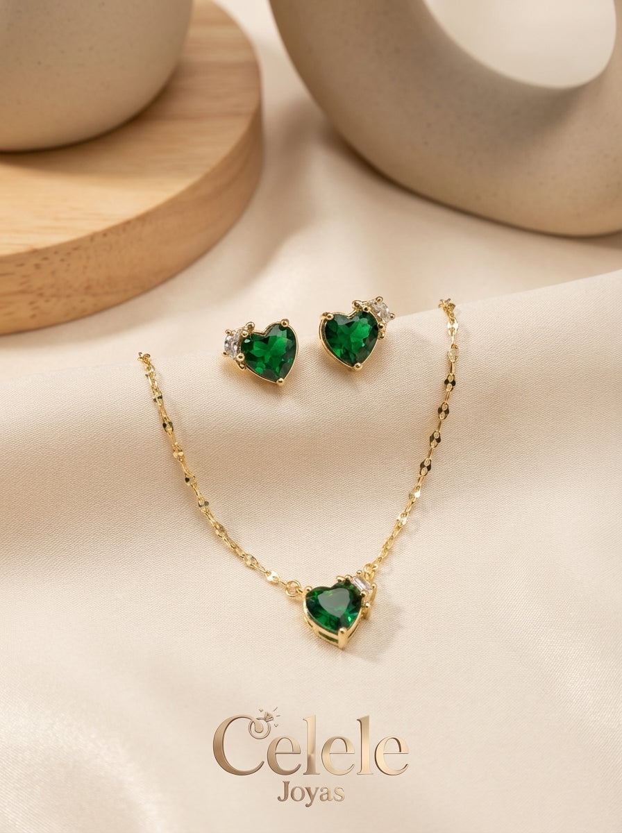 Set Femenino Collar + Aretes