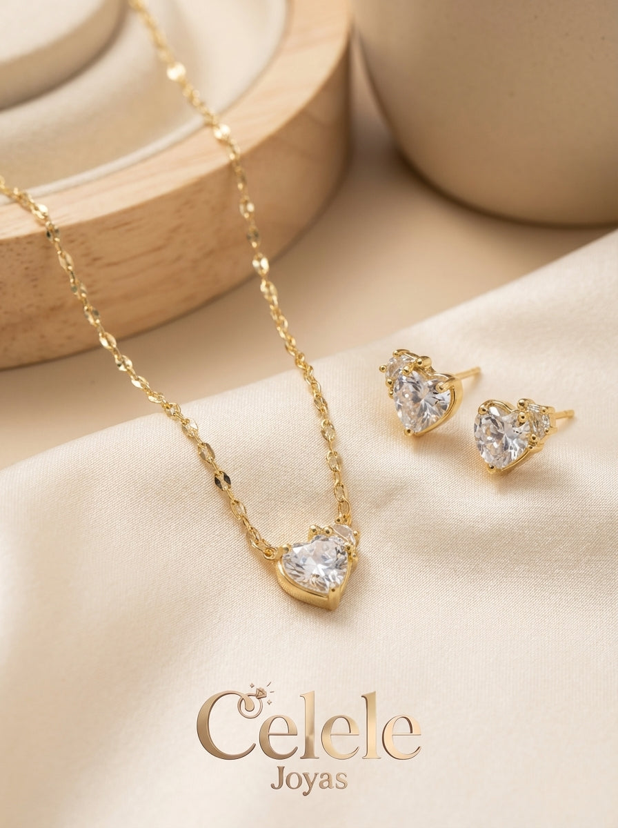 Set Femenino Collar + Aretes