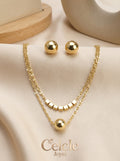 Set Femenino Collar + Aretes
