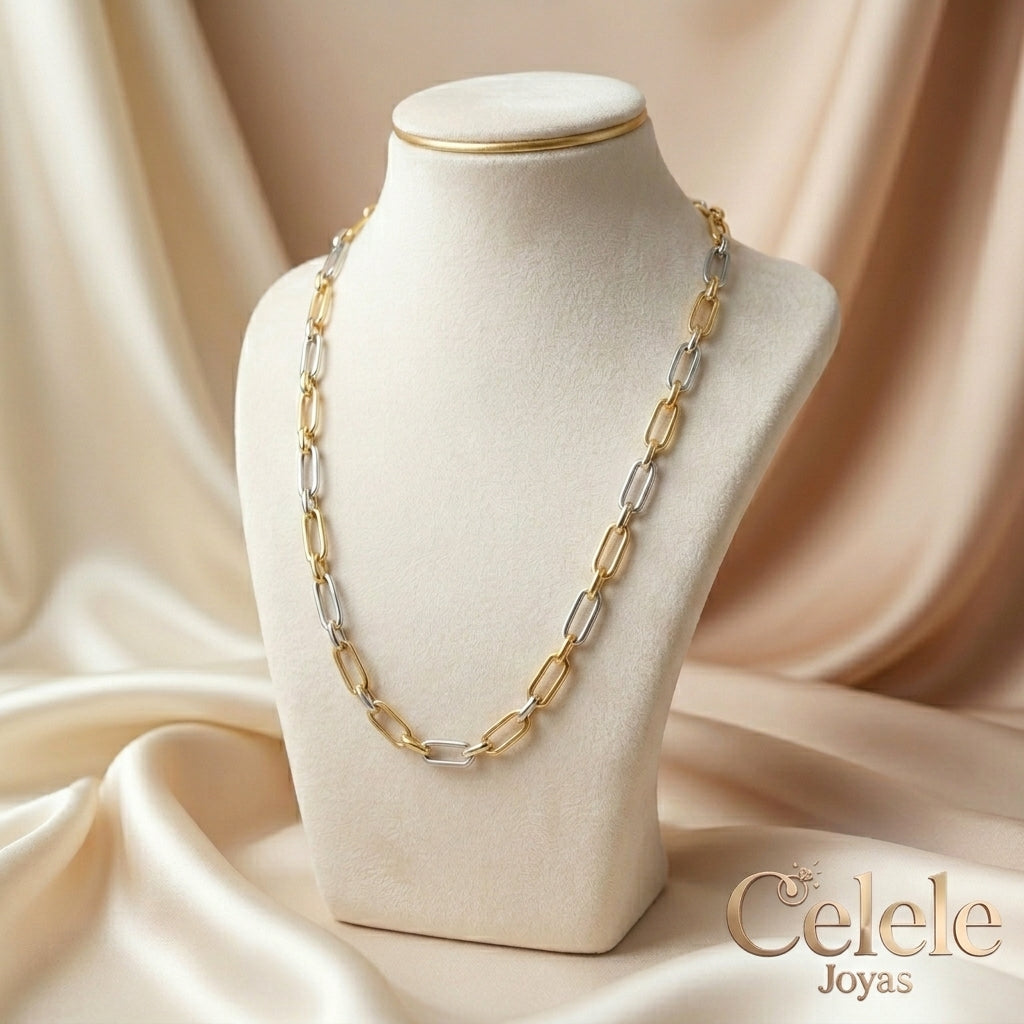 Collares de Cadena Gruesa en Rodio | Elegancia Premium Antialérgica
