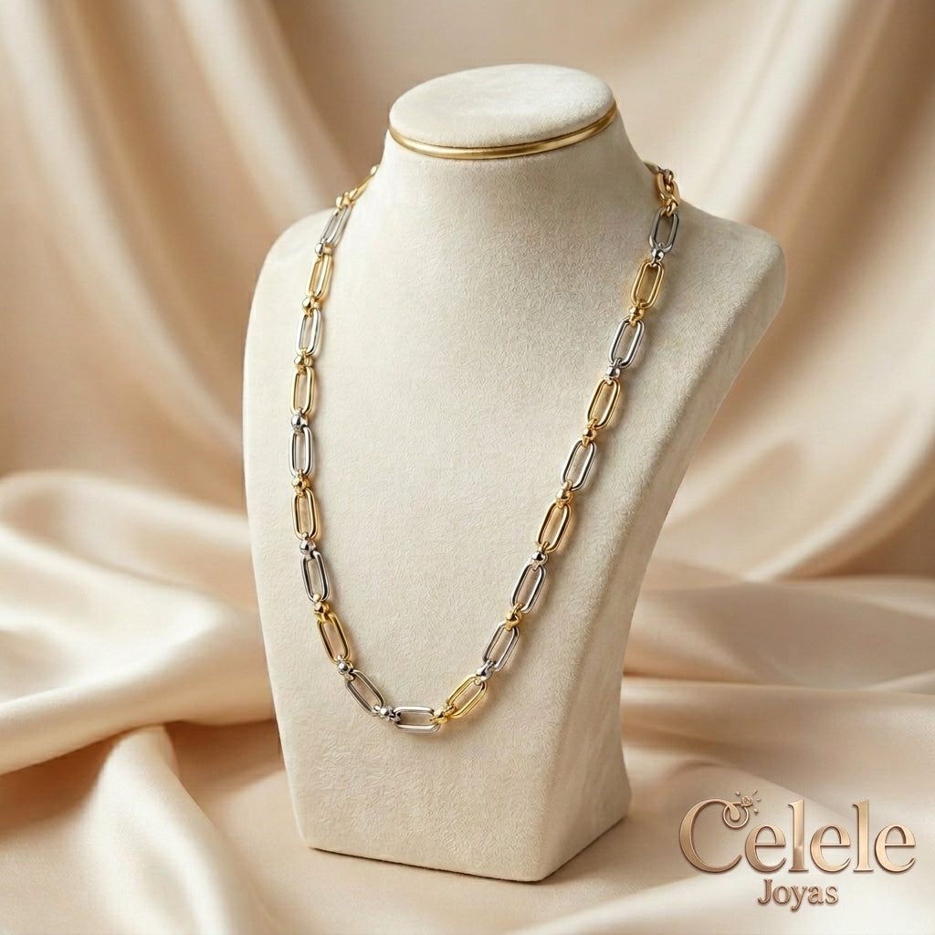 Collares de Cadena Gruesa en Rodio | Elegancia Premium Antialérgica