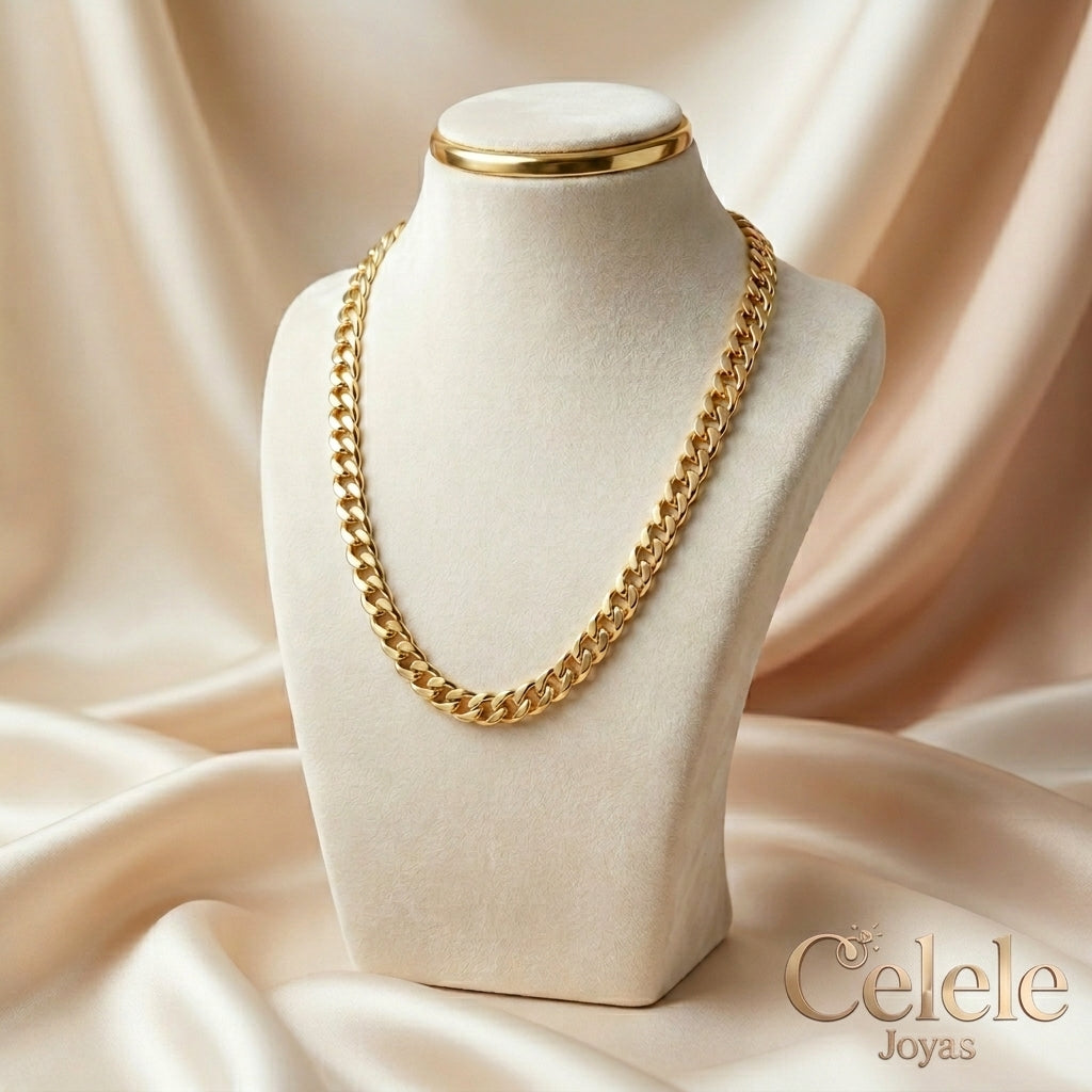 Collares de Cadena Gruesa en Rodio | Elegancia Premium Antialérgica