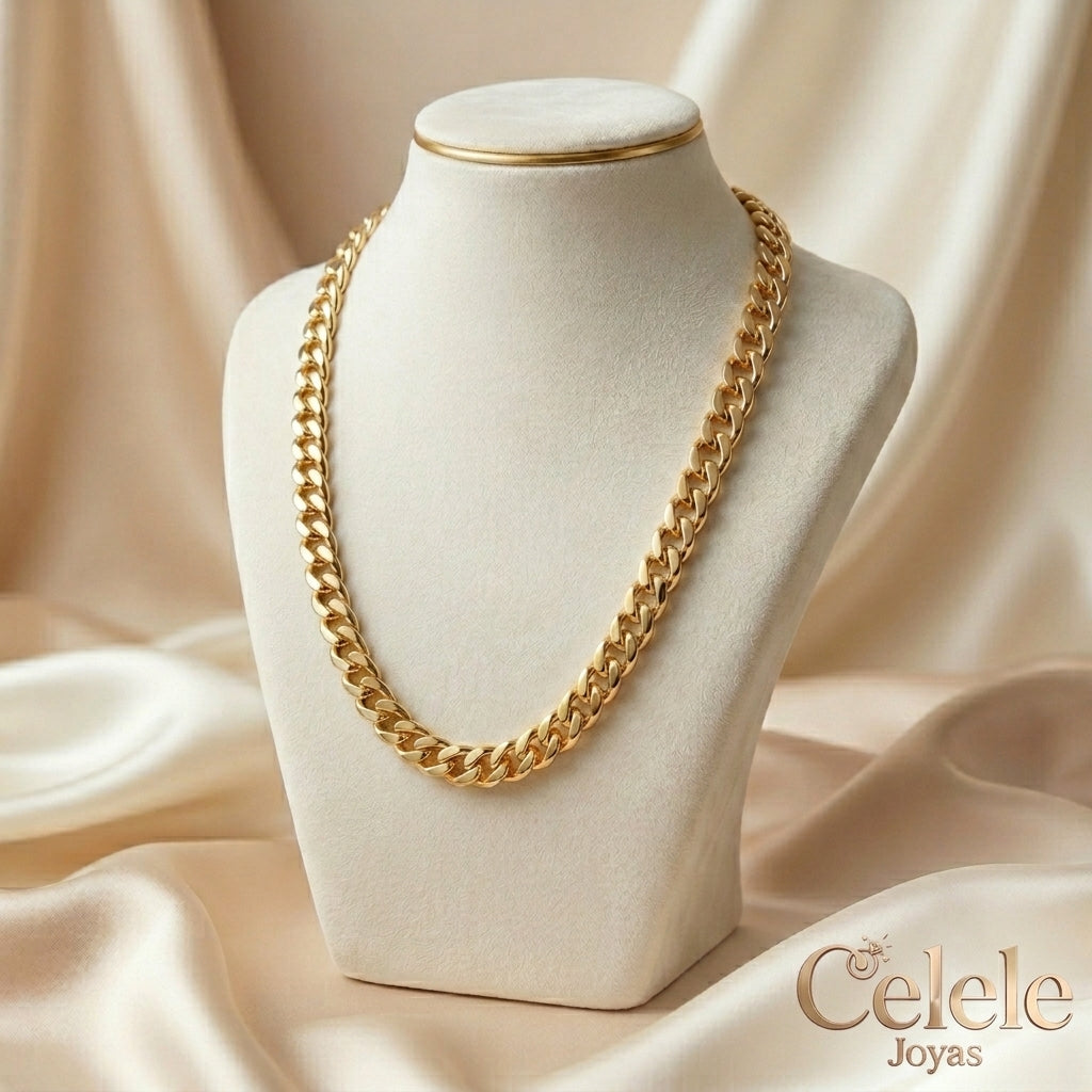 Collares de Cadena Gruesa en Rodio | Elegancia Premium Antialérgica