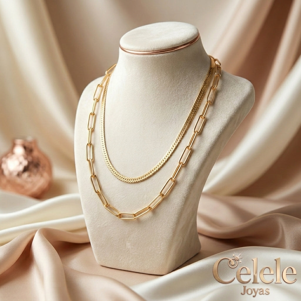 Collares de Cadena Gruesa en Rodio | Elegancia Premium Antialérgica