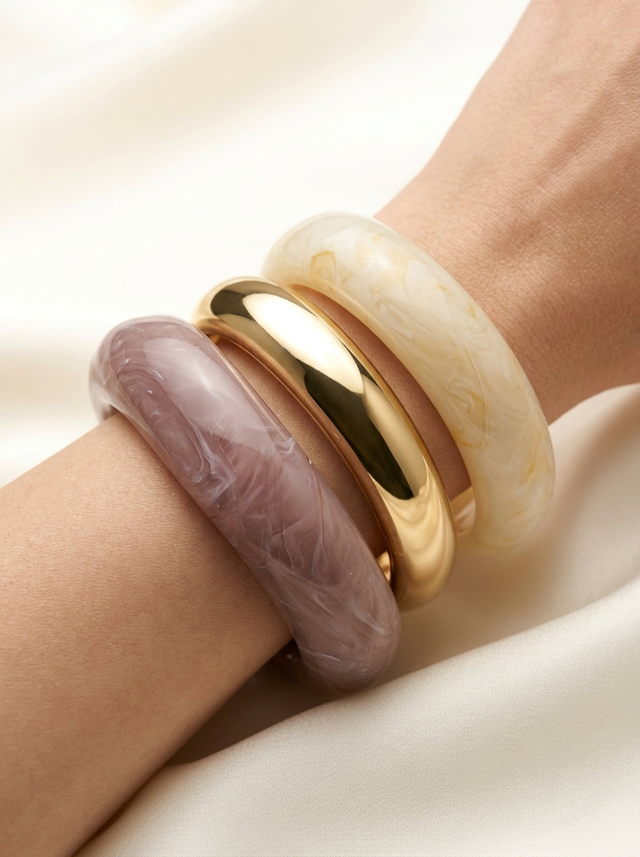 Aros Chunky Elegantes en Acrílico 💖