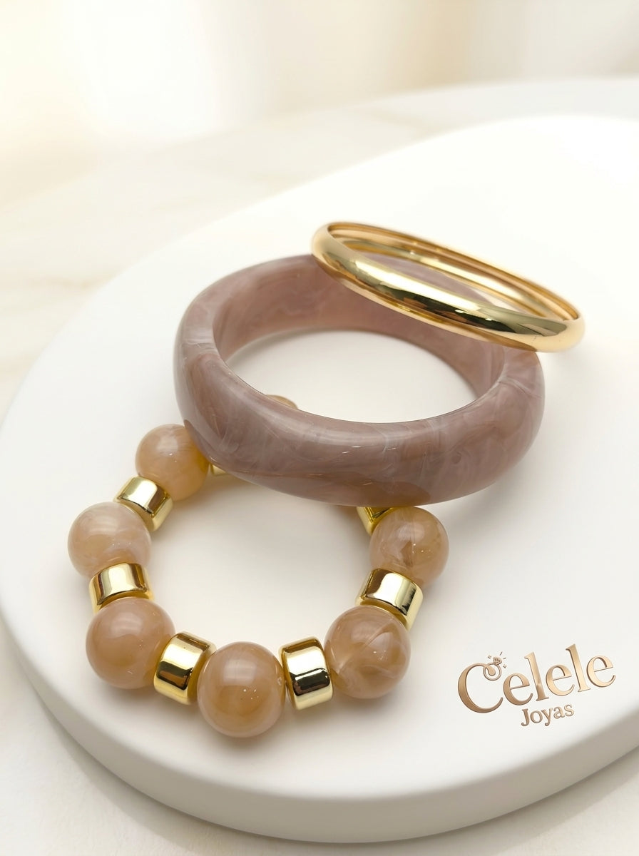 Aros Chunky Elegantes en Acrílico 💖