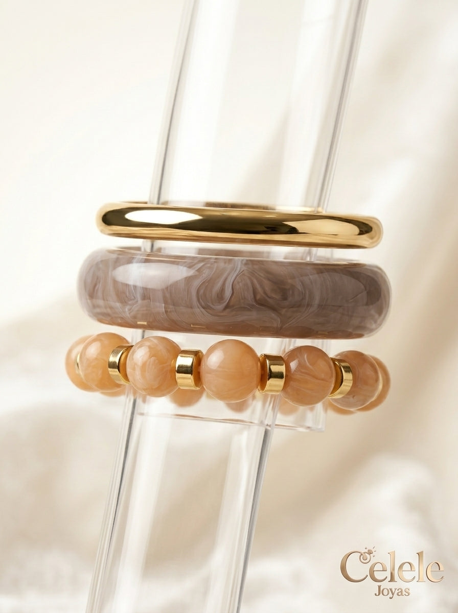 Aros Chunky Elegantes en Acrílico 💖
