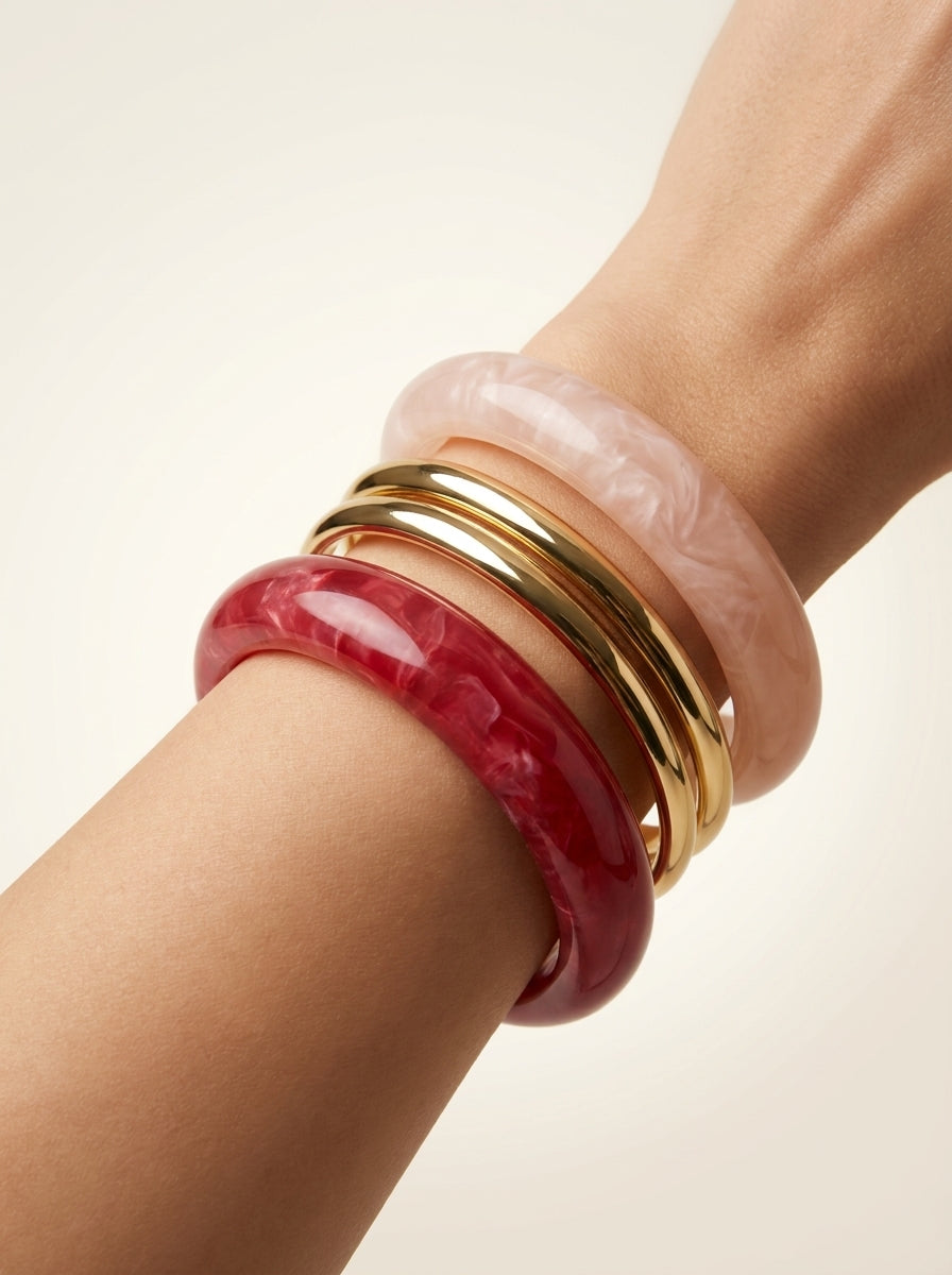 Aros Chunky Elegantes en Acrílico 💖