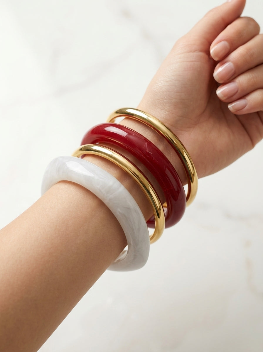 Aros Chunky Elegantes en Acrílico 💖