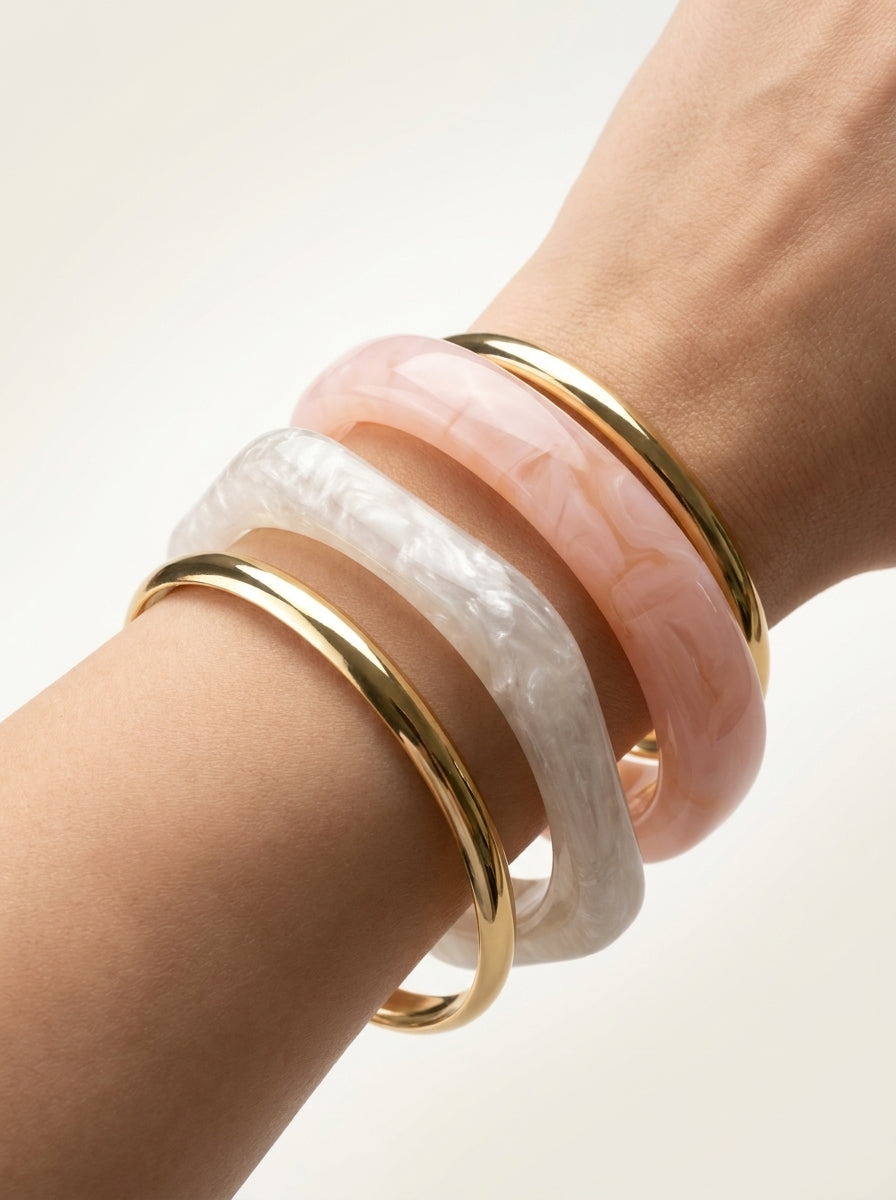Aros Chunky Elegantes en Acrílico 💖