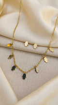 Juego de Aretes y Collar en Rodio – Diseño Elegante⭐