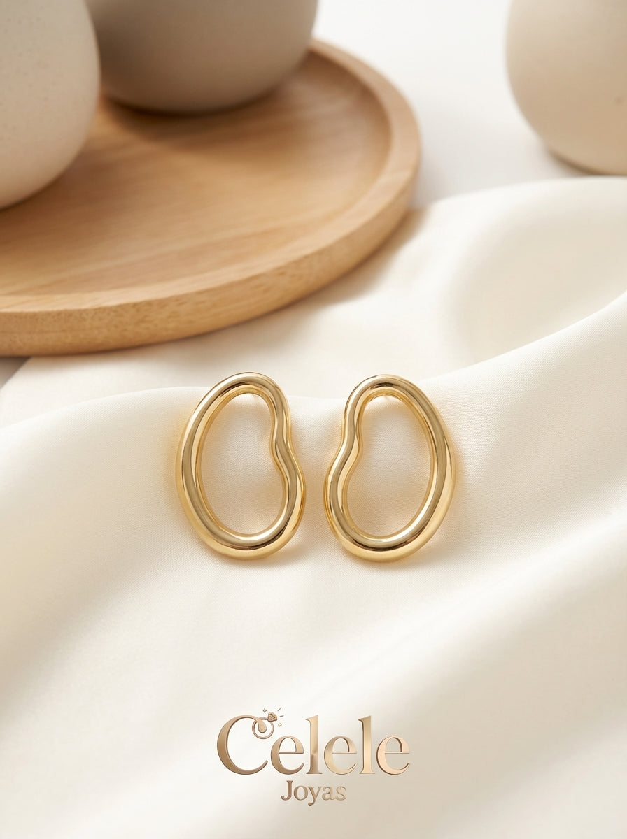 Maxi Aretes Dorados Elegantes