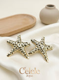 Aretes En Estrella Dorados Elegantes ✨