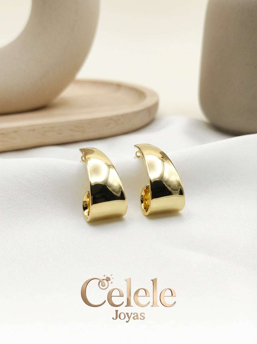 Aretes  Dorados Elegantes ✨
