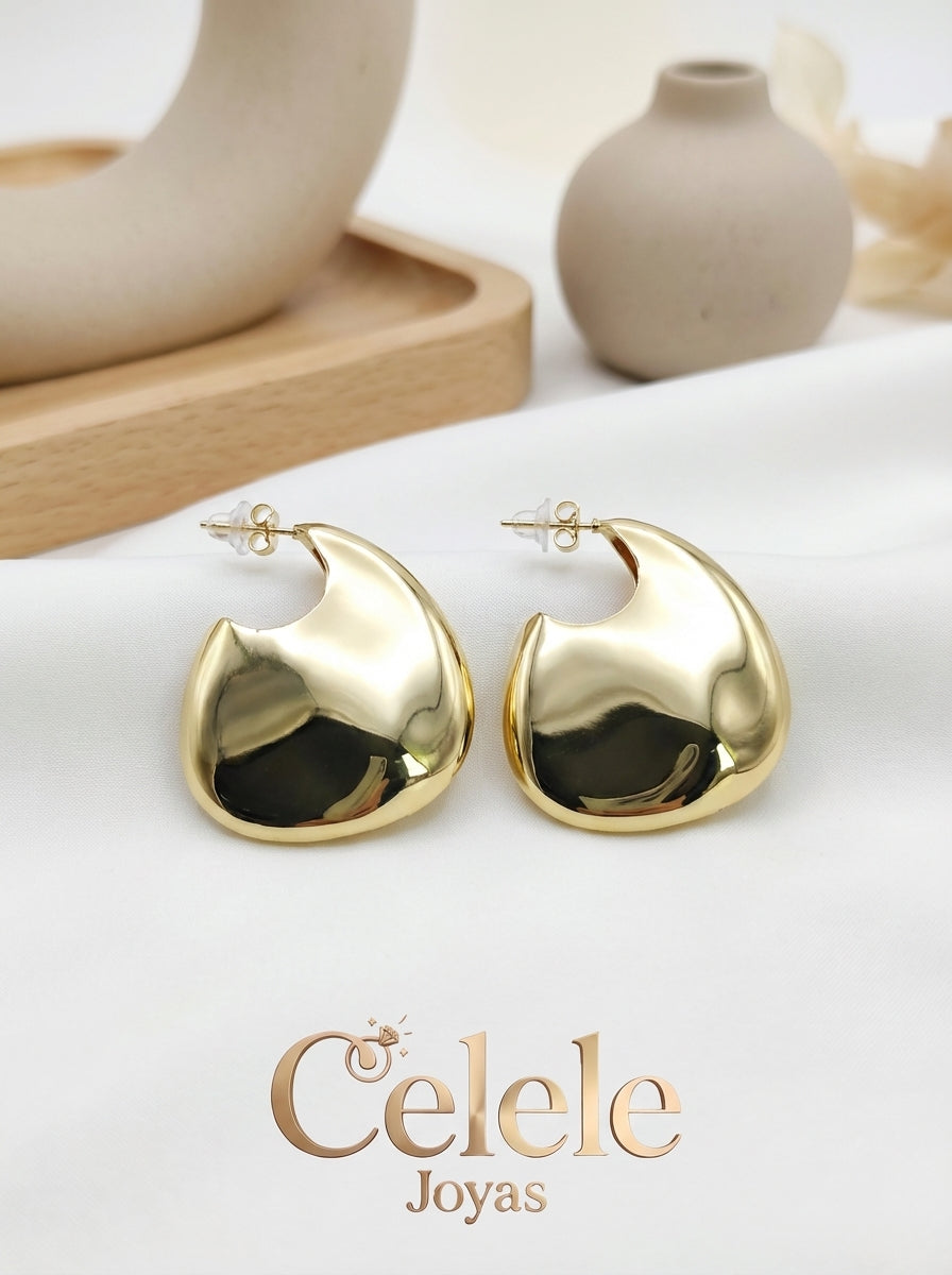 Aretes Gota  Dorados Elegantes ✨
