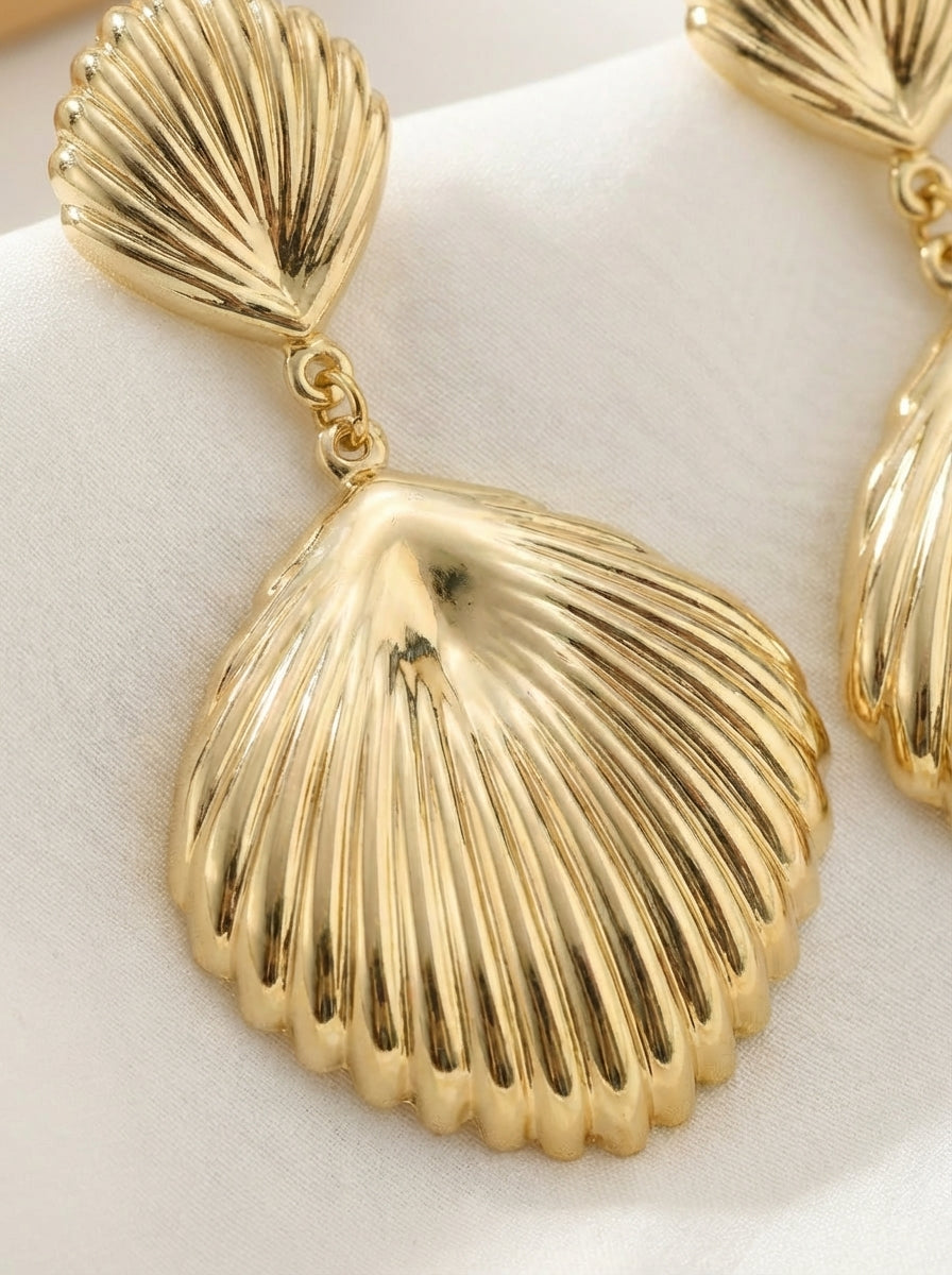 Maxi aretes Largos Dorados Elegantes ✨