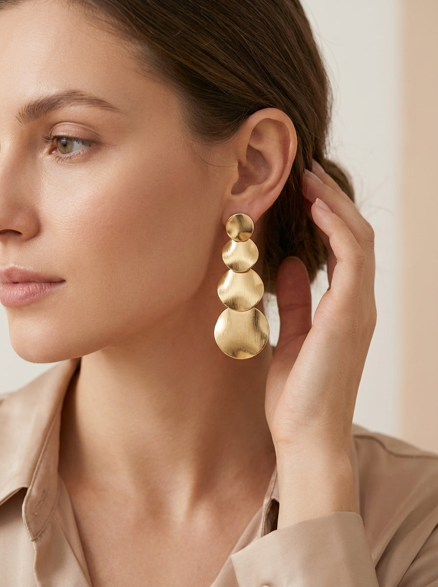 Maxi aretes  Dorados Elegantes ✨