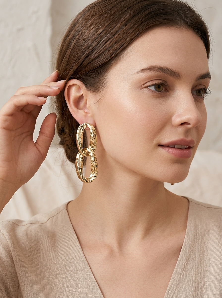 Maxi aretes Dorados Elegantes ✨
