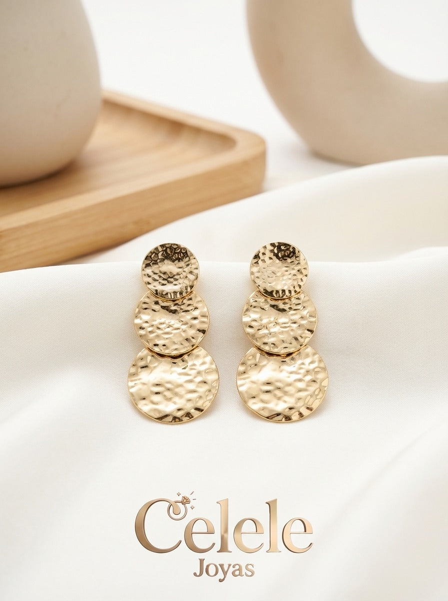 Maxi aretes Largos Dorados Elegantes ✨