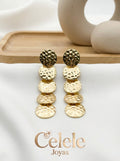 Maxi aretes Largos Dorados Elegantes ✨