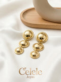 Maxi aretes Largos Dorados Elegantes ✨