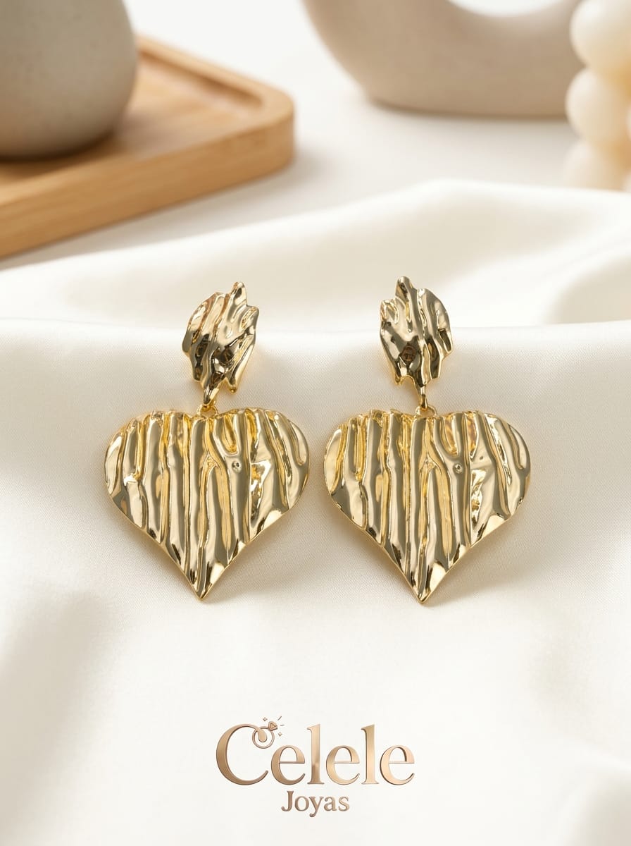 Topos Corazón  Dorado Minimalista 💛
