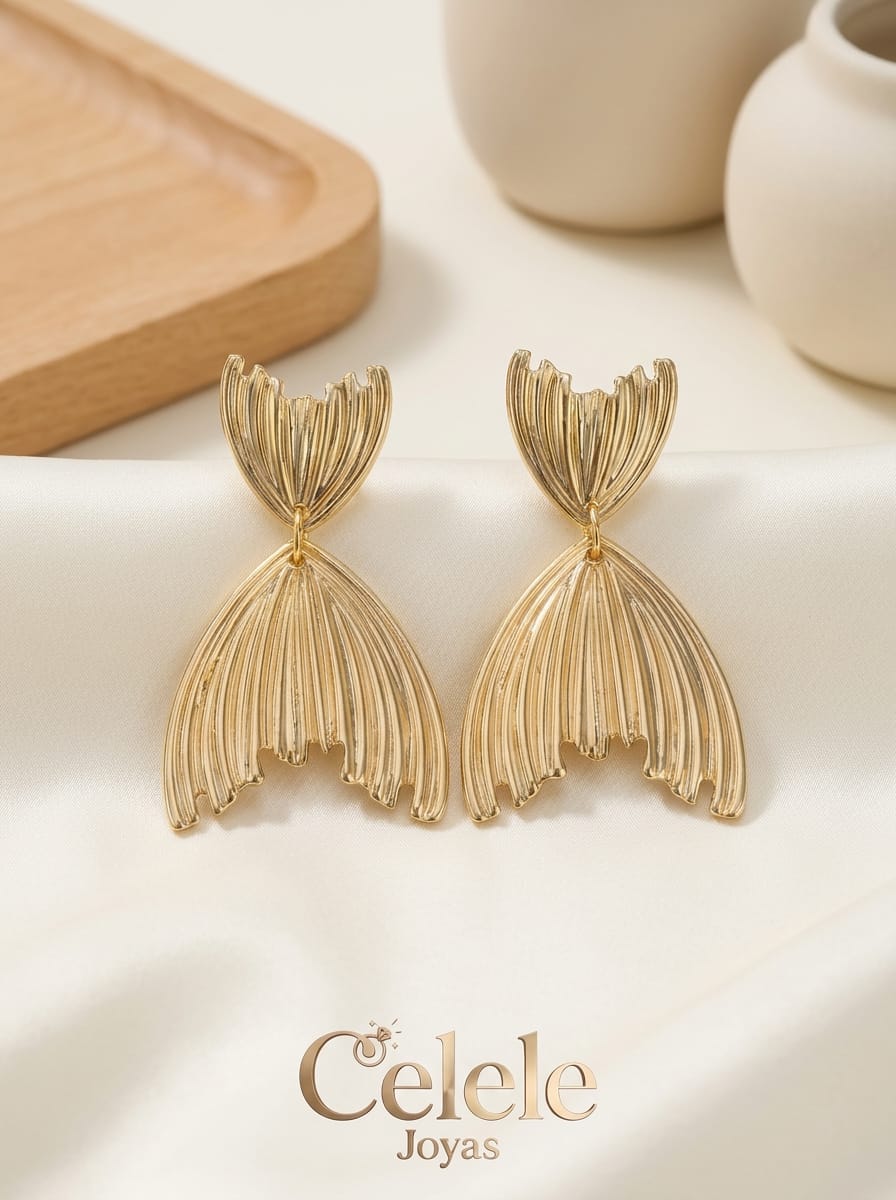 Topos Aletas Doradas Minimalista 💛