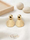 Topos Conchas Doradas Minimalista 💛