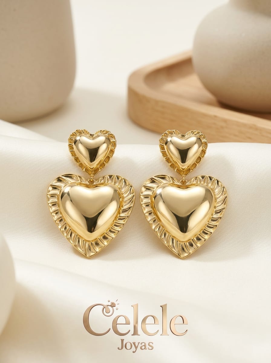 Topos Corazón Dorado Minimalista 💛