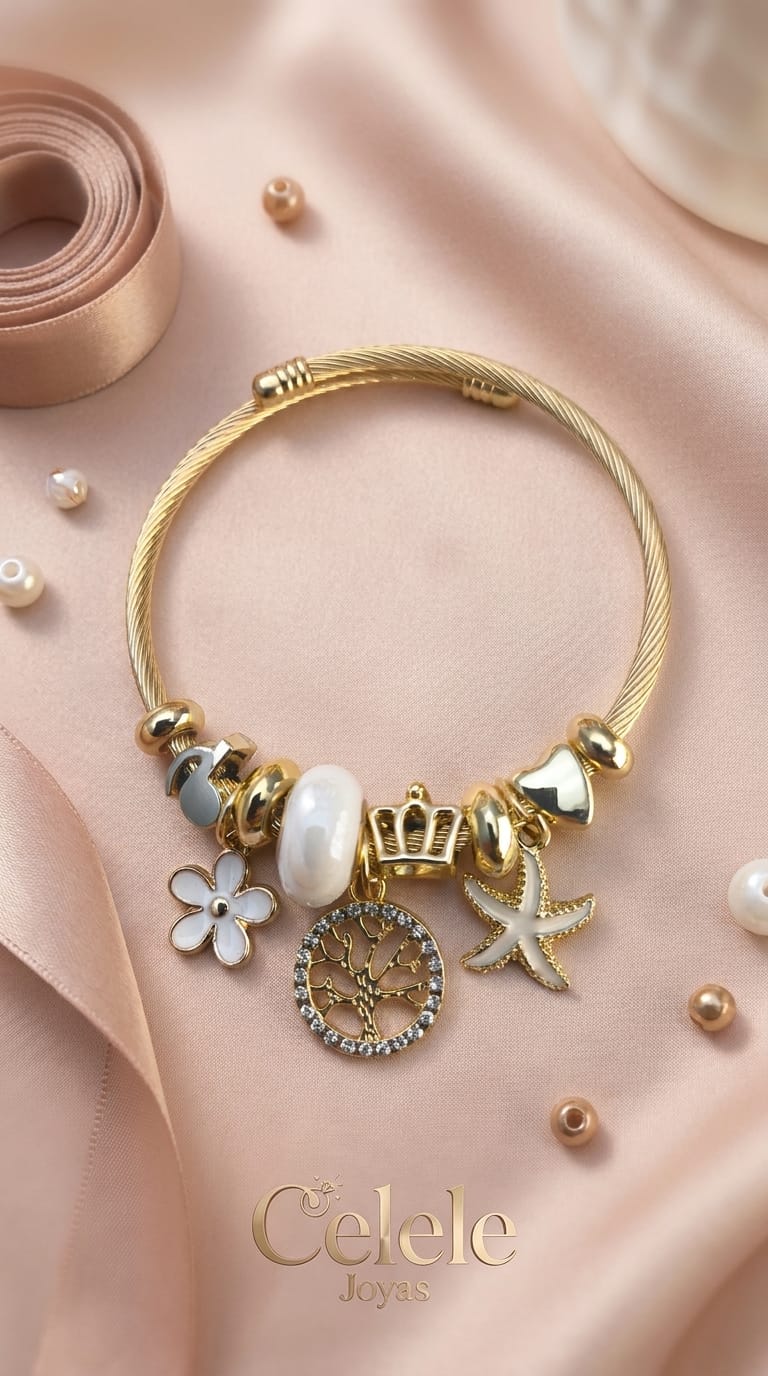 Pulsera Pandora con Charms Integrados