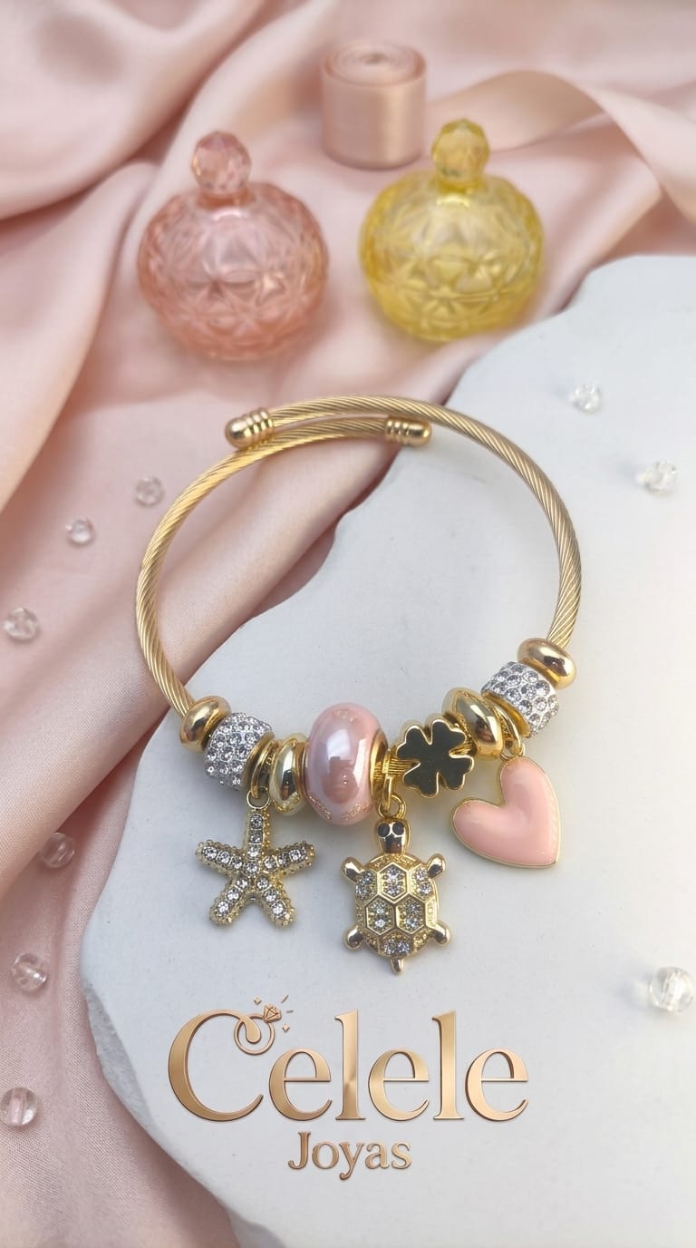 Pulsera Pandora con Charms Integrados