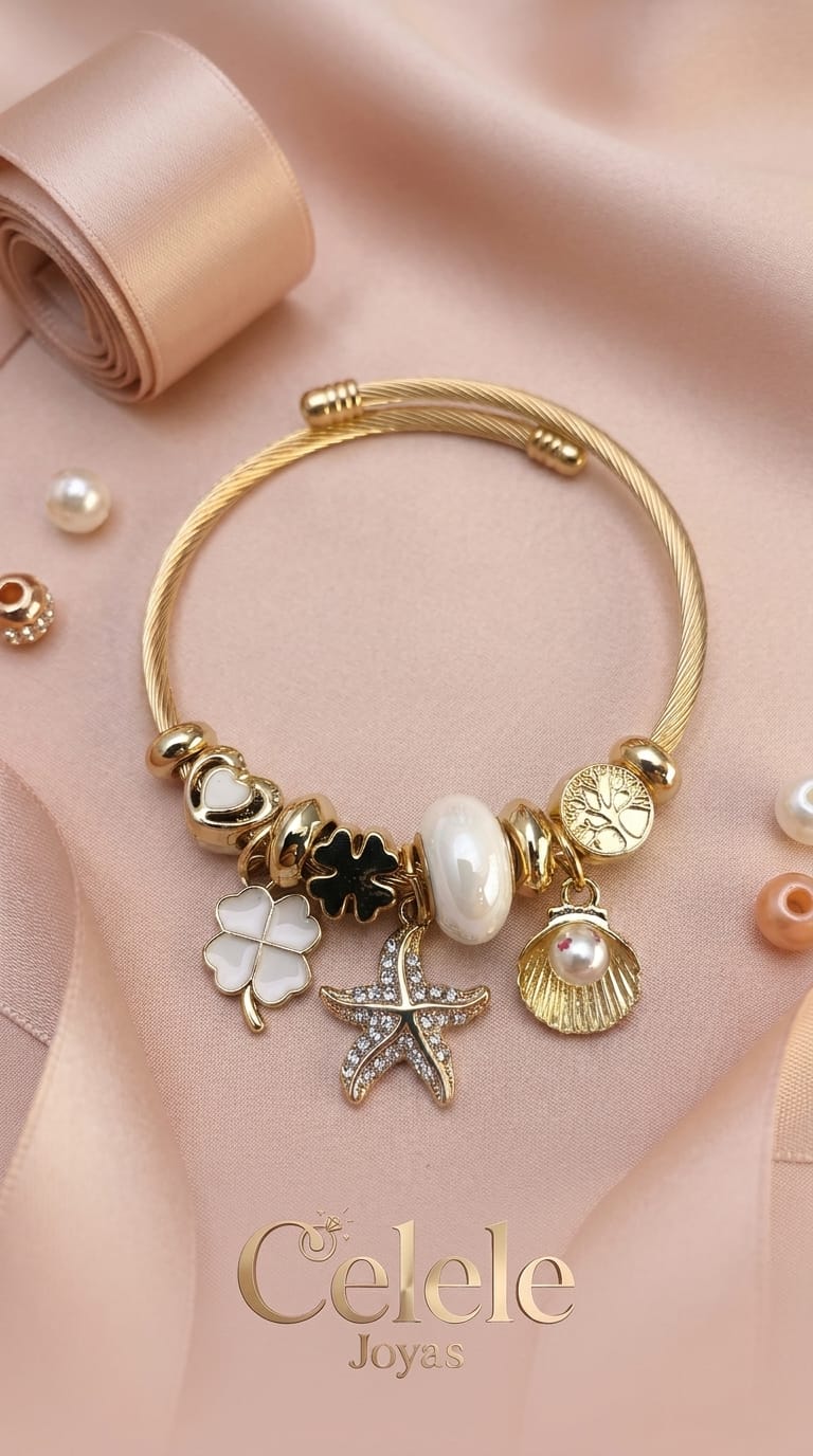 Pulsera Pandora con Charms Integrados