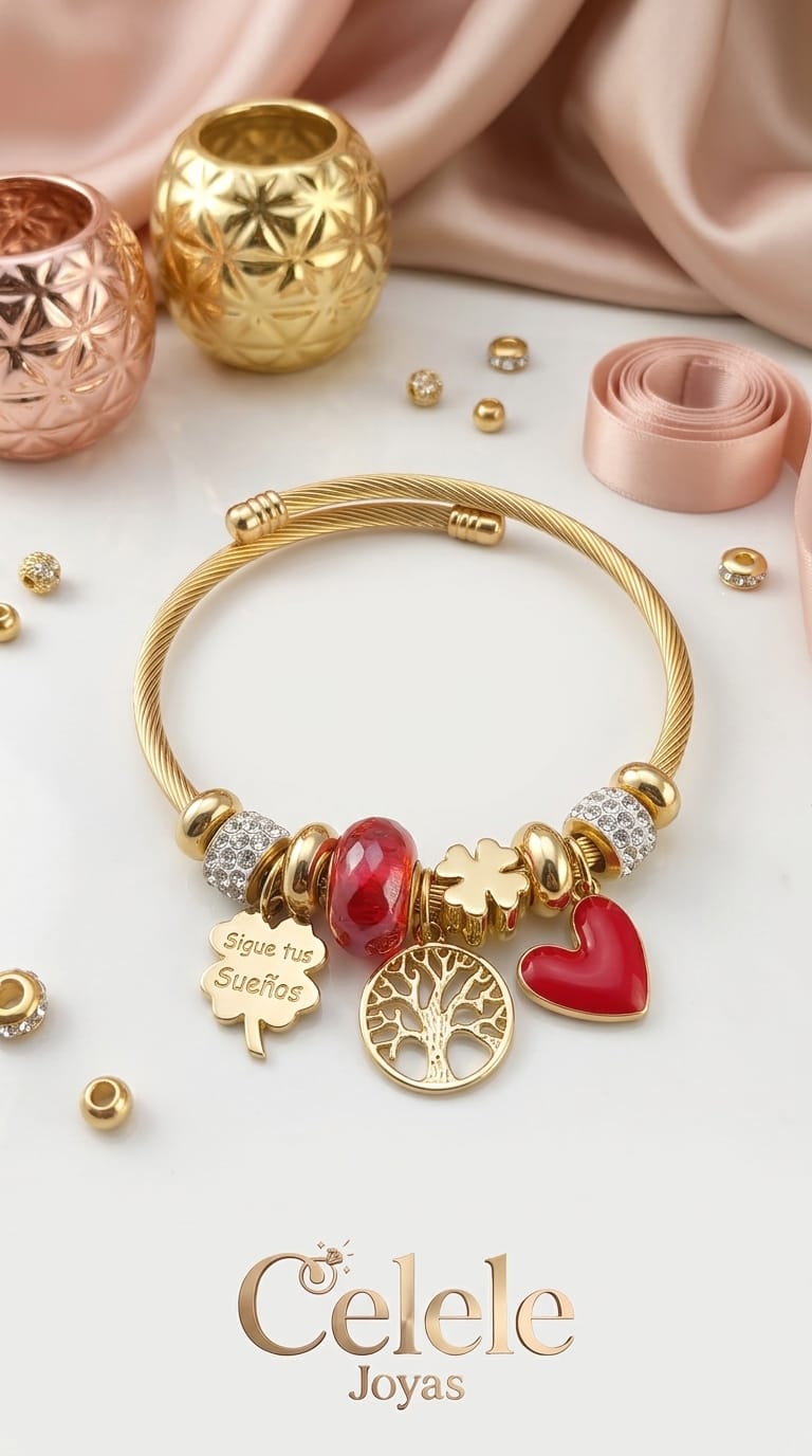 Pulsera Pandora con Charms Integrados