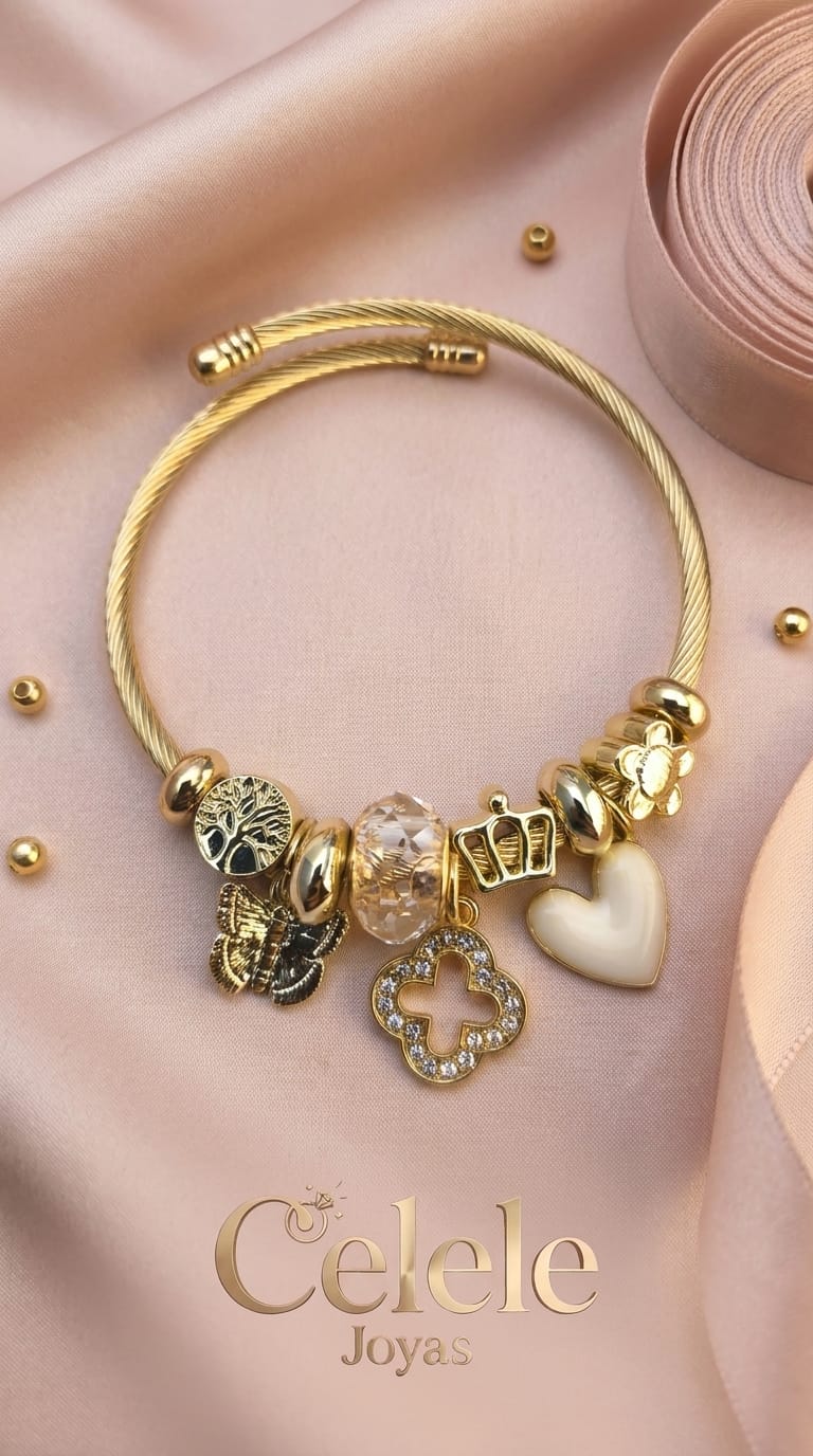 Pulsera Pandora con Charms Integrados